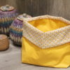 Pot en tissu Canari en coton enduit
