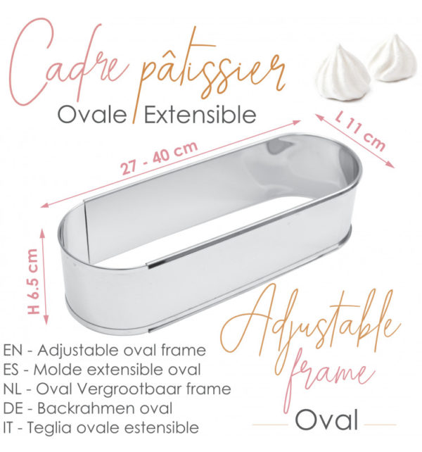 Cadre pâtissier ovale extensible – Image 4