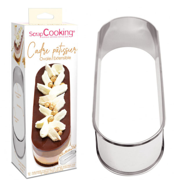 cadre patissier oval inox