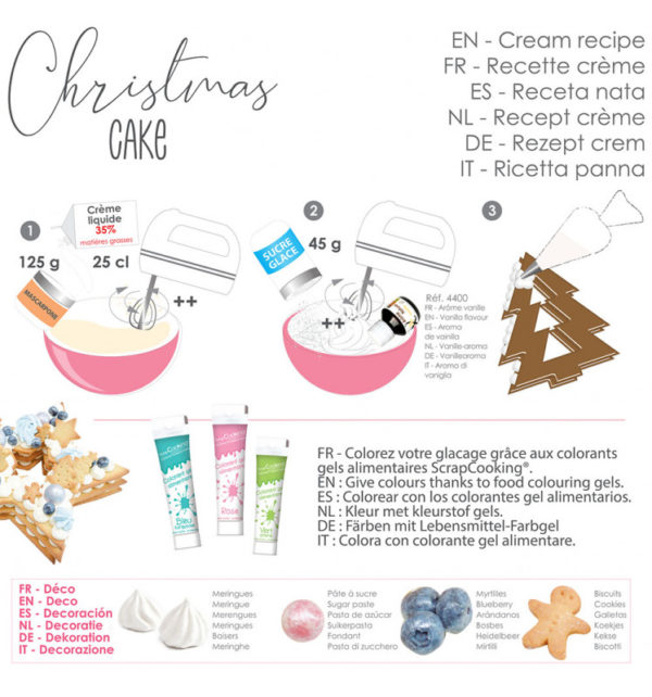 Christmas Cake / Gâteau en forme de sapin ou d'étoile – Image 2