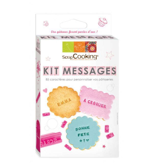 Kit messages lettres pour biscuits sablés