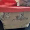 Pot en tissu Champêtre coton enduit et toile de Jouy